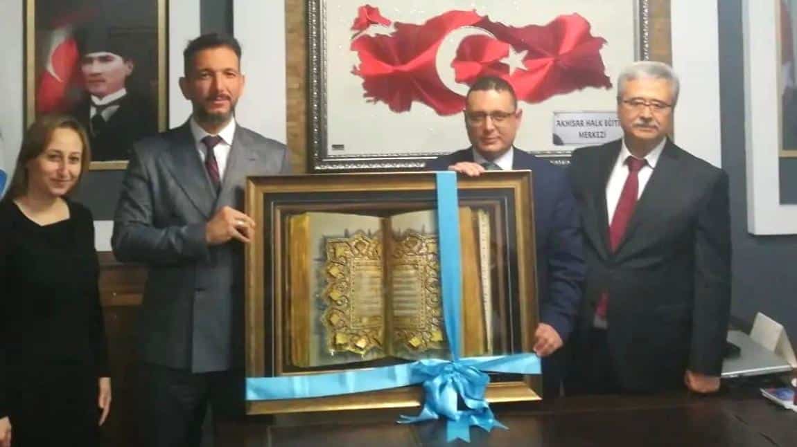 Manisa İl Milli Eğitim Müdürü Mehmet UĞURELLİ kurumumuzu ziyaret etti. 